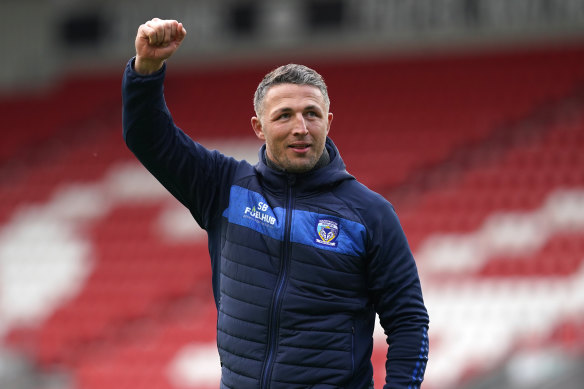 Warrington Wolves head coach Sam Burgess.