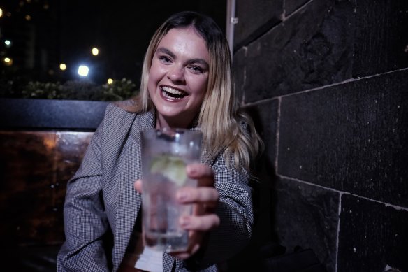 Here’s to you, and you, and you: Katie Rowe relishes connections with strangers. 