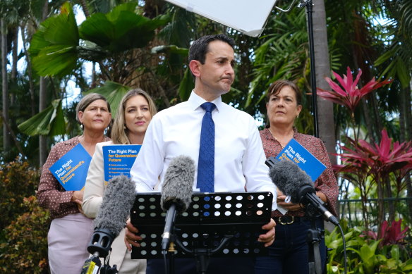 David Crisafulli, pledging a statewide crime victim advocate service from Townsville, faced a third-straight day of questions on his key social policy promise on Wednesday.