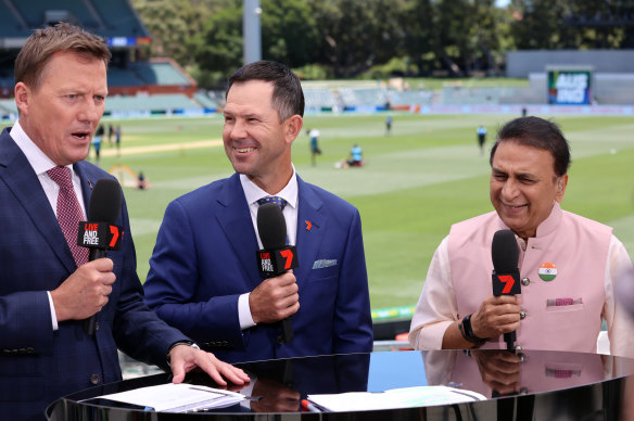 Ricky Ponting has been Seven’s lead commentator since 2018.