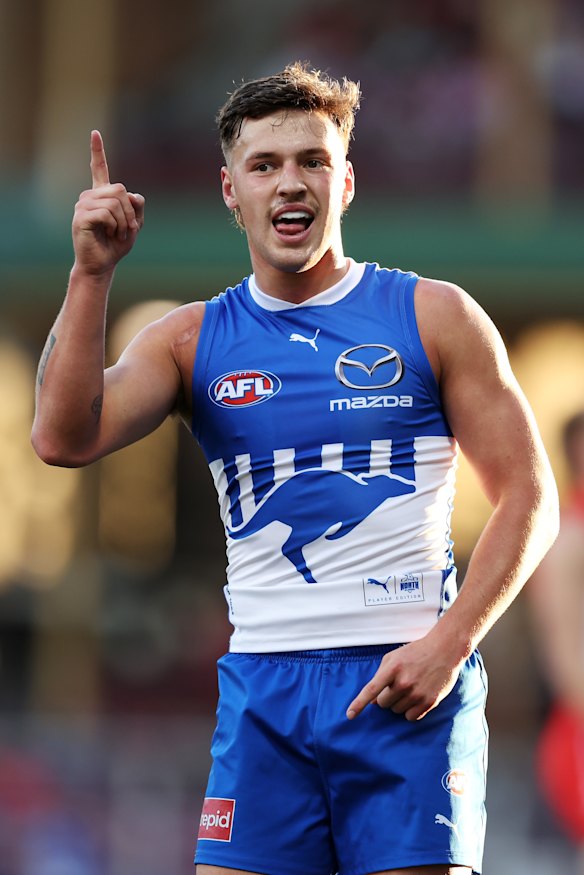 Cooper Harvey has taken his opportunity since returning to North Melbourne’s senior line-up.