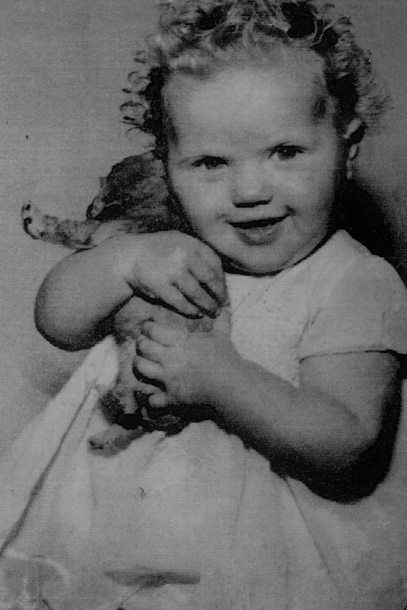 Kathy Hodgson at 18 months old.