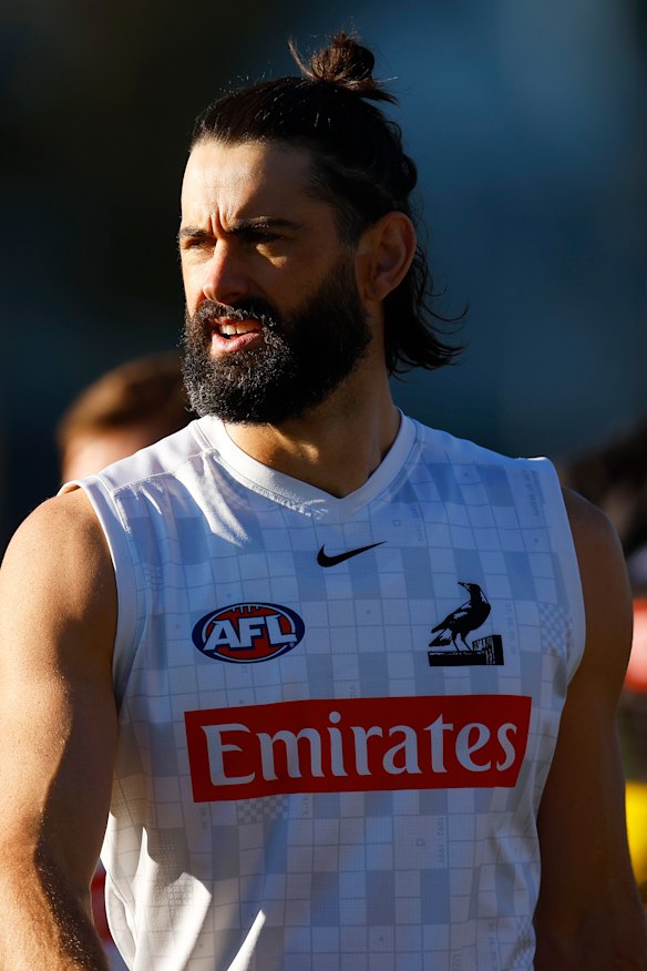 Pies ruckman Brodie Grundy.