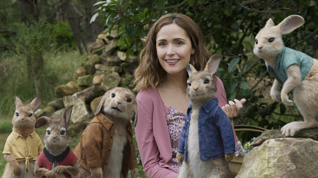 Rose Byrne as a warm-hearted artist named Bea in Peter Rabbit.