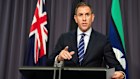 Treasurer Dr Jim Chalmers during a press conference at Parliament House