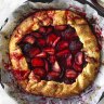 Andrew McConnell’s blood plum crostata.