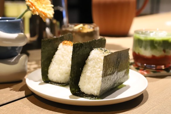 Made-to-order onigiri (filled rice balls) start at $7 at Maji Pantry in Collingwood.