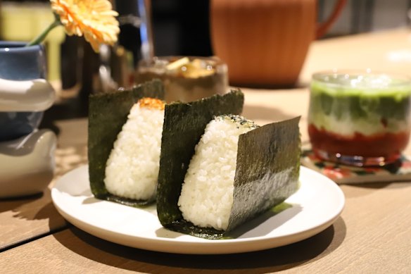 Made-to-order onigiri (filled rice balls) start at $7 at Maji Pantry in Collingwood.
