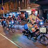 A large-scale community bicycle ride from Melbourne’s CBD to Brunswick on Friday night.