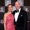 Luke and Cate Sayers at the Brownlow Medal in September 2024, shortly before the photo scandal erupted.