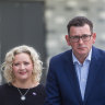 Former health minister Jill Hennessy, with Premier Daniel Andrews in 2018.