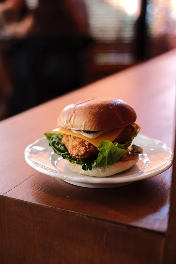 Fish burger.