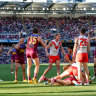 Swans pipped by Lions in Gabba thriller after Papley, Rampe injured