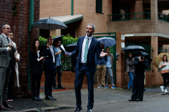 The Chippendale apartment drew a crowd at auction.