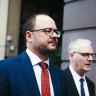 ABC journalist Mark Willacy outside the Federal Court on Wednesday.