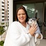 Becky Lois said early intervention and social housing was key in helping her, her eight-year-old son, and dog Coconut to avoid homelessness. 