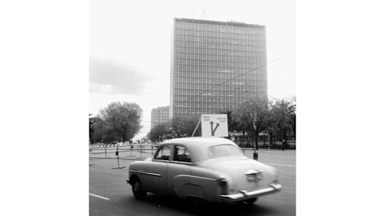 The I.C.I. building on the corner of Nicholson Street and Albert Street.