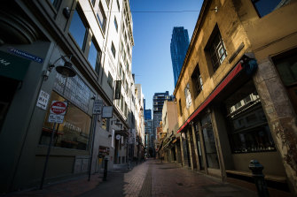 Hopefully the busy cafe strip of Hardware Lane in Melbourneâ€™s CBD will spring back to life on Wednesday.