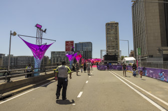 The NSW government turned the Cahill Expressway into a festival space earlier this month, to encourage people to attend outdoor events minimising the risk of virus transmission. 