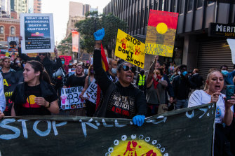 Hundreds marched in the Sydney Black Lives Matter protest after the Court of Appeal declared the rally authorised.