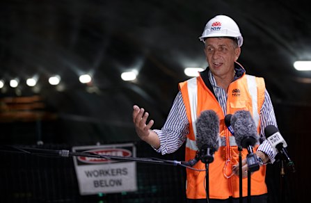 Transport Minister Andrew Constance says he wants to see all vehicles in NSW electrified.