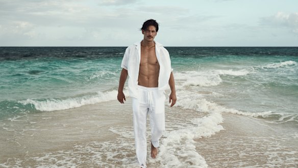 Jarrod wears Hecho “Deshilado” linen shirt and Villebrequin linen trousers from Matches Fashion.