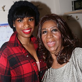 Jennifer Hudson and Aretha Franklin in New York, 2015.