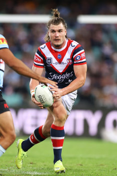 The 25-year-old Angus Crichton has been excellent on Boyd Cordner’s left edge.