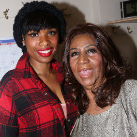 Jennifer Hudson and Aretha Franklin in New York, 2015.