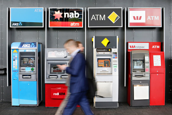 NAB, ANZ and Westpac have rallied about 75 per cent from their 2020 lows, and CBA is up about 60 per cent. 