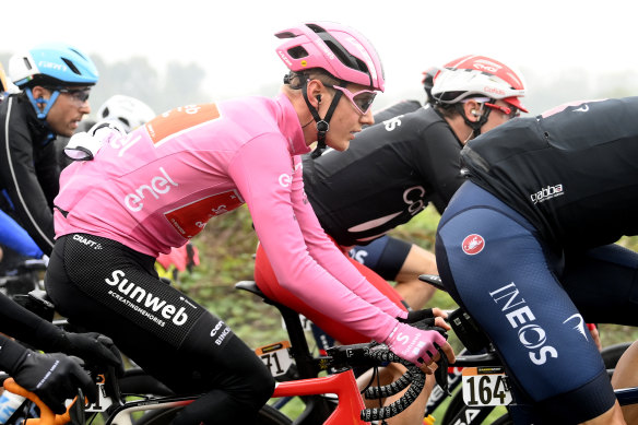 Giro d'Italia leader Wilco Kelderman.