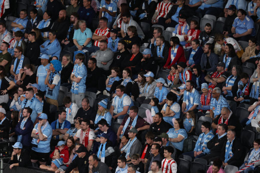 Melbourne City fans were outnumbered through no fault of their own on Saturday night.