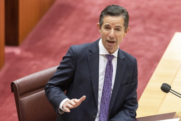 The opposition’s foreign affairs spokesman, Simon Birmingham, said Labor’s commitment to Ukraine was in question.