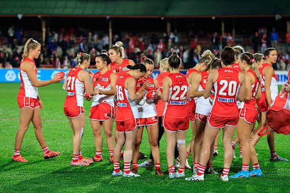 Swans show potential in AFLW debut in front of 8000