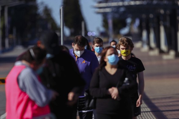 A total of 6500 students from eight hotspots were vaccinated in two days at Homebush.