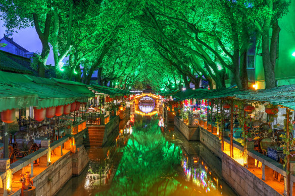Water town near Suzhou, Jiangsu province, China.