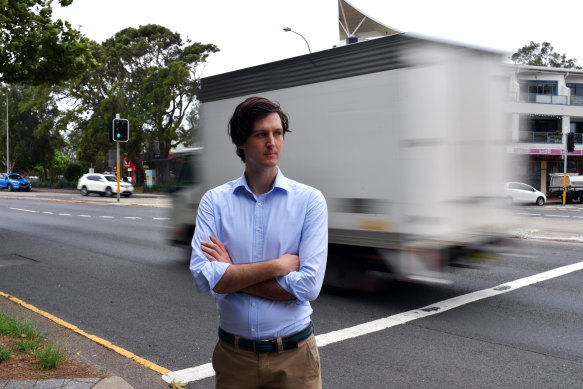 Councillor Rory Amon, who is running as the Liberal candidate to replace outgoing Cities Minister Rob Stokes.