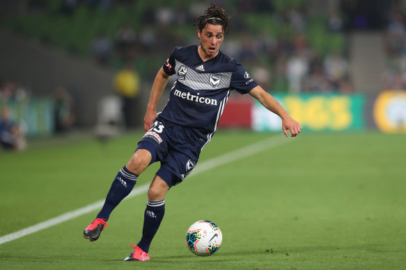 Marco Rojas back is back in Melbourne Victory colours. 