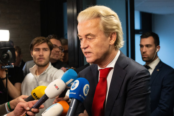 Geert Wilders’ Freedom party topped the polls in last month’s Dutch elections.