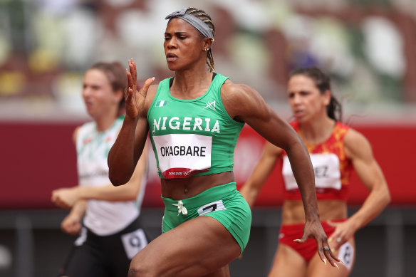 Nigeria’s Blessing Okagbare was expected to be among the medals in the sprint events.