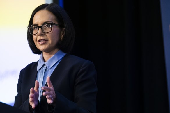 Education Minister Prue Car at the Sydney Morning Herald School Summit last month.