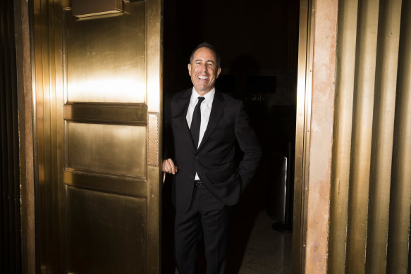 Jerry Seinfeld has again been heckled by pro-Palestinian protesters on his Australian tour. 