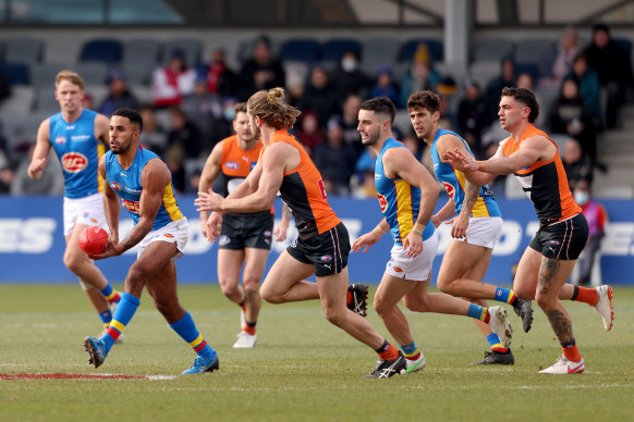 Touk Miller starred for Gold Coast in their win over GWS.
