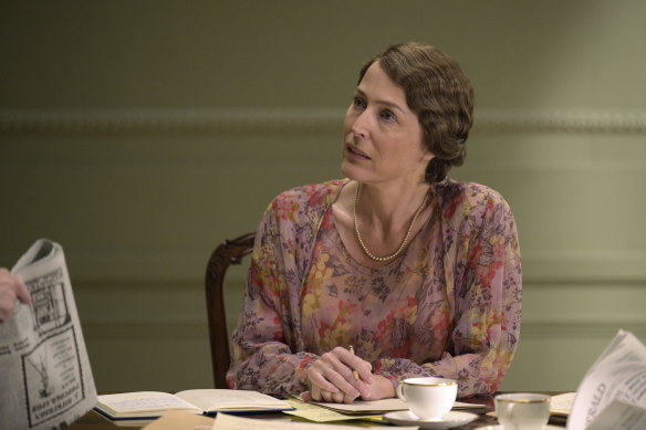 Gillian Anderson as Eleanor Roosevelt in a scene from The First Lady.