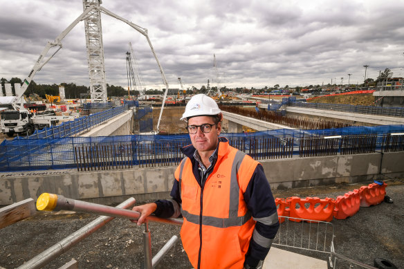 Tom McCann in front of the Bulleen pit where the diggers will emerge in 2026.