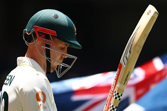 Cameron Green at the MCG on Saturday. 