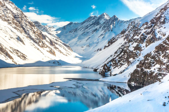 The Andes are not far from Chile’s capital, Santiago.