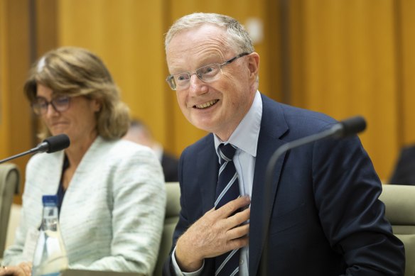 RBA governor Philip Lowe, with his deputy Michele Bullock, told a Senate committee he understood the pain being felt by people due to higher interest rates.