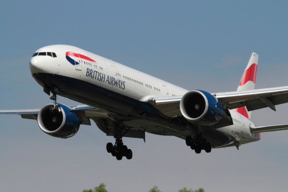 Rae Brown and his sister Heather Brown flights with British Airways.