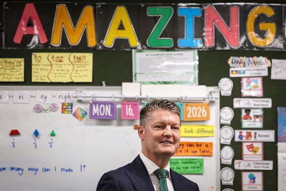 Education Minister Ben Carroll says Victoria’s government school teachers, the lowest-paid in the country, deserve a “proper” rise.